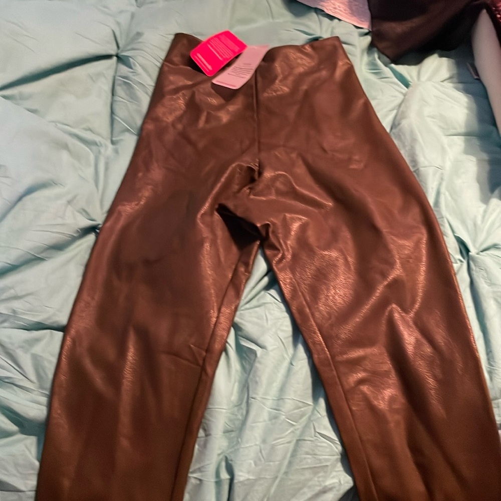 Brown size S commando lined leggings NWT